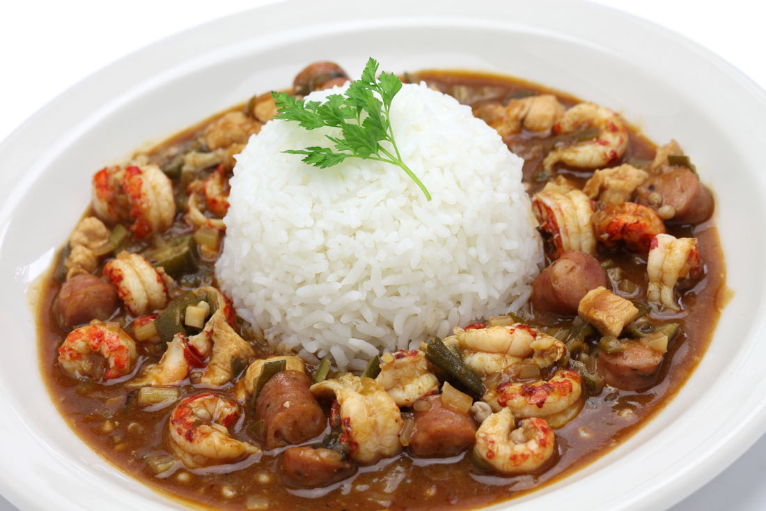 Chicken, Sausage And Shrimp Gumbo