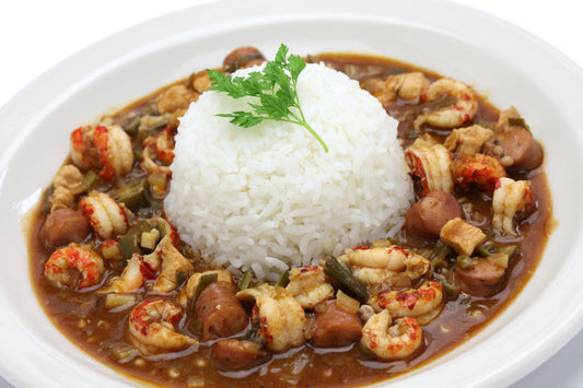 Chicken, Sausage And Shrimp Gumbo