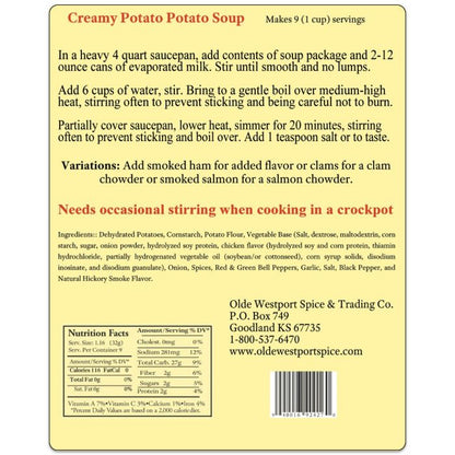 Creamy Potato Potato Soup
