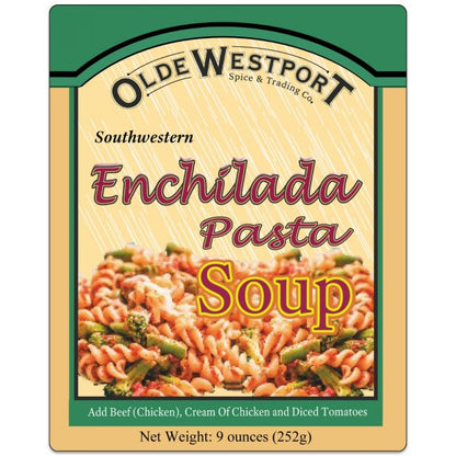 Southwestern Enchilada Pasta Soup