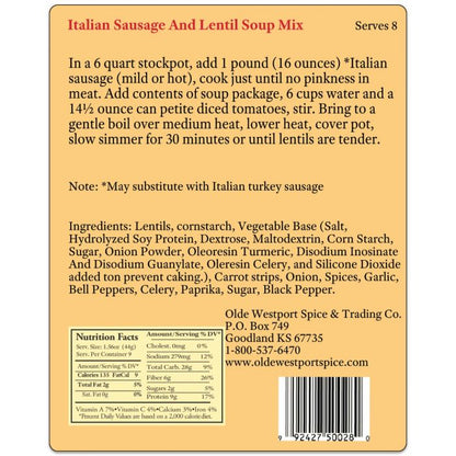 Italian Sausage & Lentil Soup