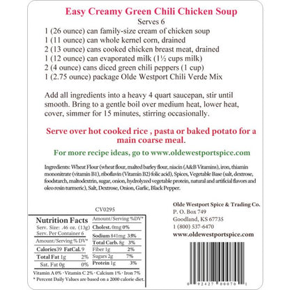 Three Rivers Chili Verde